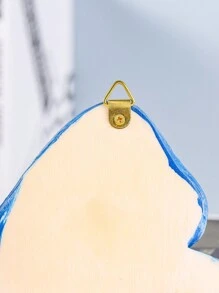 2入組聖誕搖籃系列母子聖像樹脂工藝裝飾品,可收納鑰匙掛於牆上,聖家族聖誕裝飾 - 藍色 - 查看 8