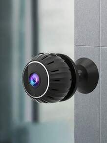 小巧的智能紅外線夜視高清睡眠監測攝像機,適合嬰兒使用 - 黑色 - 查看 3