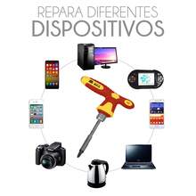 Kit Desarmador Reparación Celulares Tabletas Laptop. Dados Matraca Reversible Herramientas 34 en 1 - 34 en 1 - Ver 7
