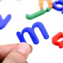 26 Piezas Letras Magnéticas De Alfabeto Mayúsculas/minúsculas Abc En La Nevera Las Pegatinas De Decoración Los Juguetes De Aprendizaje Montessori De Ortografía Para Niños - Verde militar - Ver 8