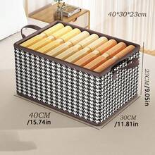 1入折疊式收納盒,帶隔板的衣櫃整理盒,抽屜收納盒,適用於宿舍、客廳等桌面收納盒 - 黑與白 - 查看 5