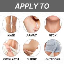 美白淡斑霜,修復腋下、肘部、膝蓋、關節的暗沉肌膚,保濕滋潤,淡化身體暗沉區域 - 白色 - 查看 5
