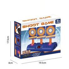 Electronic Shooting Target, Scoring Auto Reset Digital Targets For Nerf Guns, Shooting Game Toys Gifts For Age 5, 6, 7, 8, 9, 10+ Years Old Kids, Boys - Blue - View 2