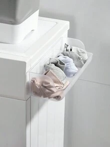 1 免打孔壁掛式收納盒、多功能四格工具箱、小物收納盒 - 透明 - 查看 3