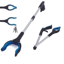 Outil de saisie de grabber de 32 po à aimant pour personnes âgées, leviers légers supplémentaires avec griffe pliable pratique et allongée, aide à la mobilité avec mâchoire rotative pour ramassage des ordures, collecteur de déchets, extension de bras, équipement de camping