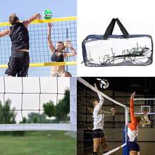 Red De Voleibol Profesional Con Cable De Acero Inox 9,5*1m,Conveniente, fácil de instalar y fácil de almacenar Adecuado para playas, piscinas, patios y estadios interiores - Negro - Ver 5
