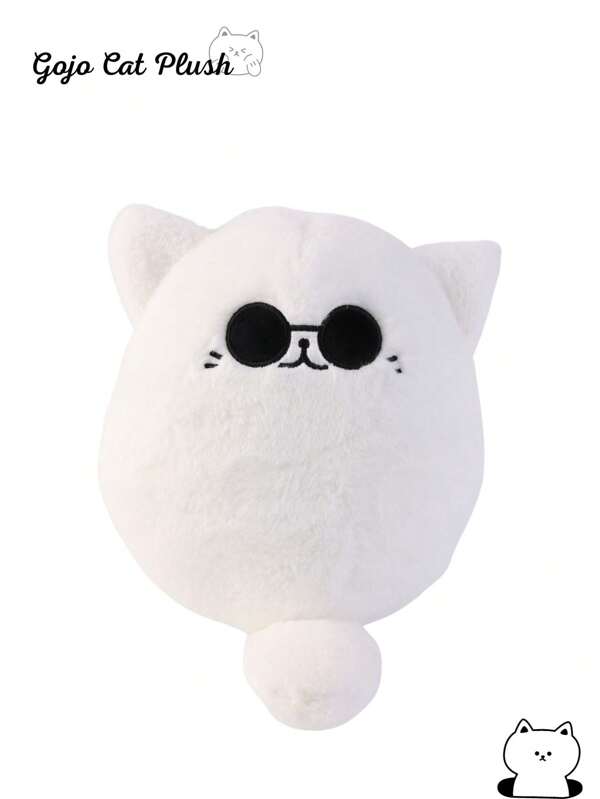 Christmas Decoration 12.5inch/32cm Soft Gojo Cat Plush Pillow Hot Anime Sunglasses White Cat Plushies Toys Stuffed Animals Plush Doll Cute Pillow Throw Home Decor Girls Boys Kids Birthday Gift Baby Shower Party Supplies Christmas Decor Xmas Gift,Plushies,Gojo,Plushie
