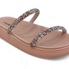 Women Flat Sandals - Màu be - Xem 5