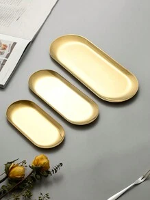 XIYIJIA 1pc Stainless Steel Tray For Tools, Nails, Cups And Tablewares Organization - Silver - View 8