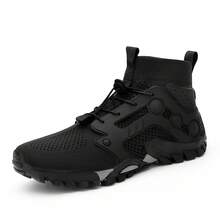 Men's Casual Sports Shoes, Anti-Slip Socks Shoes, Climbing Shoes - Black - View 4