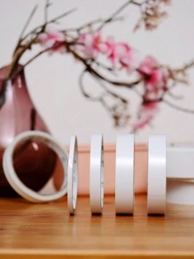 High Viscosity Double-Sided Tape For Office And Student Use, No Residue, Hot Melt, White Strong Adhesive Tape, Transparent, 5mm/10mm/20mm/30mm