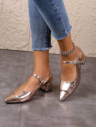 Women's Chunky High Heel Shoes