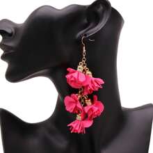 Bohemian Earrings For WomenFlower earrings Wedding Earrings Tassel Earrings Long Tassel Earrings Christmas Jewelry - Flower Drop Earrings - View 6