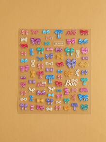 1入組5d指甲藝術貼紙 - 彩色 - 查看 5