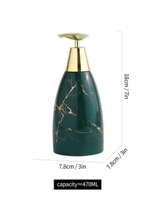 綠燙陶瓷洗手液瓶按壓瓶空瓶洗髮精沐浴露瓶輕奢 - 綠色 - 查看 10