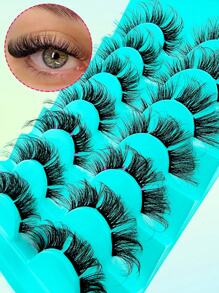 56Pcs 10-18mm Mixed Length D Curl Fluffy  Individual Cluster Lashes Segmented Spikes Individual False Eyelashes Individual Eyelash Extensions Lash Clusters,Eye Lash Clusters,Individual Eyelashes,Lashes,Fake Lashes - 黑色 - 查看 9