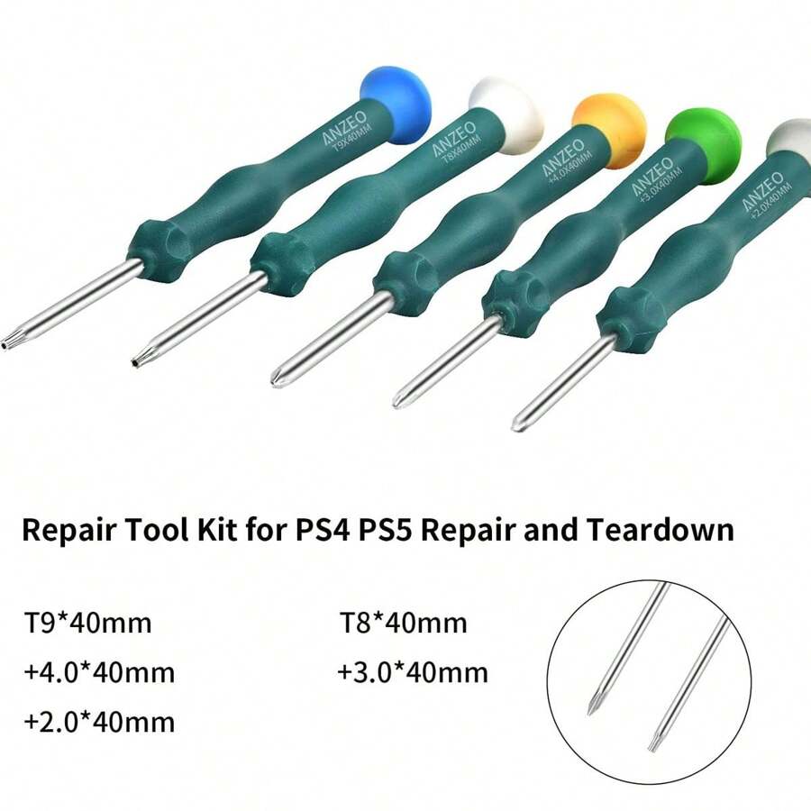 Cleaning Repair Tool Kit For PS4 PS5, Screwdriver Set With TR9 Torx