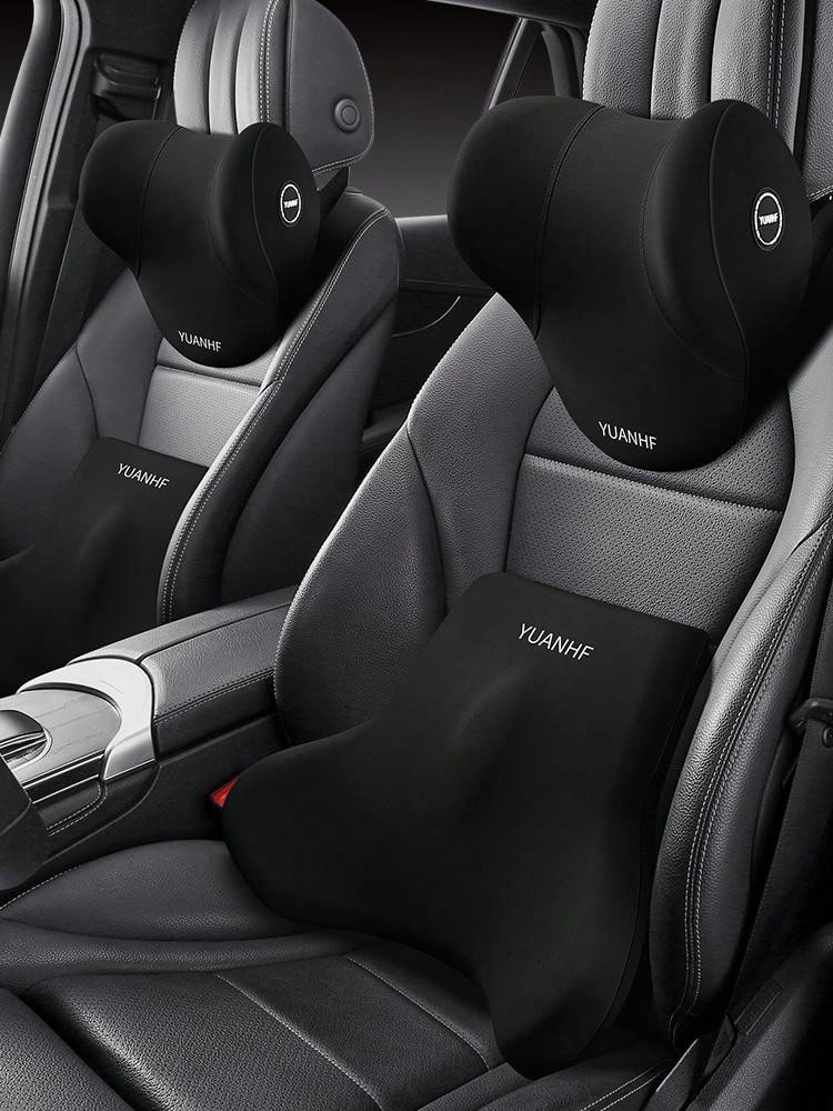 1pc Car Headrest Cushion Neck Pillow, HighGrade Waist Cushion Supports