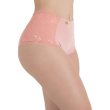 Kit 7 Patrícia Comfort Panties High Waist With Lace Side Lining 100% Cotton Ref:2150 - Nhiều màu - Xem 3