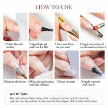 XEIJAYI 1pc 7.3ml Acrylic Gel For Nail Extension Clear White Poly UV Nail Art Gel Crystal Hard Gel Polish Manicure Tips - PinkNude - View 7