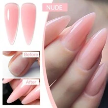 XEIJAYI 1pc 7.3ml Acrylic Gel For Nail Extension Clear White Poly UV Nail Art Gel Crystal Hard Gel Polish Manicure Tips - PinkNude - View 3