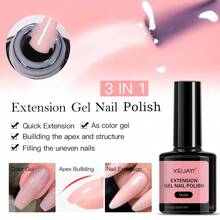 XEIJAYI 1pc 7.3ml Acrylic Gel For Nail Extension Clear White Poly UV Nail Art Gel Crystal Hard Gel Polish Manicure Tips - PinkNude - View 4