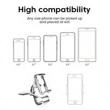 汽車導航手機架，汽車手機座架，儀表板/擋風玻璃/通風口手機架，便攜式GPS導航手機架，防滑/防震/旋轉手機支架，適用於iPhone、小米、三星、OPPO、Realme和更多手機 - 黑色 - 查看 8