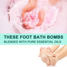 6 件/盒足部护理薰衣草油足浴球，生姜油足浴球去除异味和保湿，适合家庭、旅行或户外使用，圣诞节、新年或节日礼物，适合送给女性、母亲、妻子、姐妹、女朋友