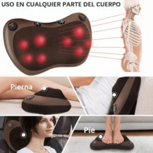 3D Shiatsu Heat Neck And Back Massager Pillow