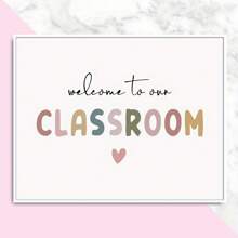 Modern Art, Welcome To Our Classroom, Bohemian Classroom Decor, Ideal Gift, Decor Wall Art, Wall Decor, Fall Decor, Wall Decor, Room Decor, Room Decoration - Beige - View 4