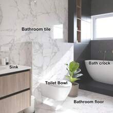 Limpiar el baño con cepillo de baño de piedra pómez - Gris - Ver 7