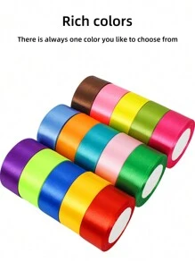 1/5 Rolls Olive Green 4cm Wide Satin Ribbon, For Hair Bow Making, Cake And Baking Decorations,Gift Box Wrap Ribbon,