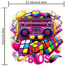 轉印貼紙,適用於自製衣服、t恤、口罩、牛仔褲、背包、帽子、枕頭,易於熱壓貼紙,可個性化樣式,可水洗熱轉印設計 - 彩色 - 查看 4