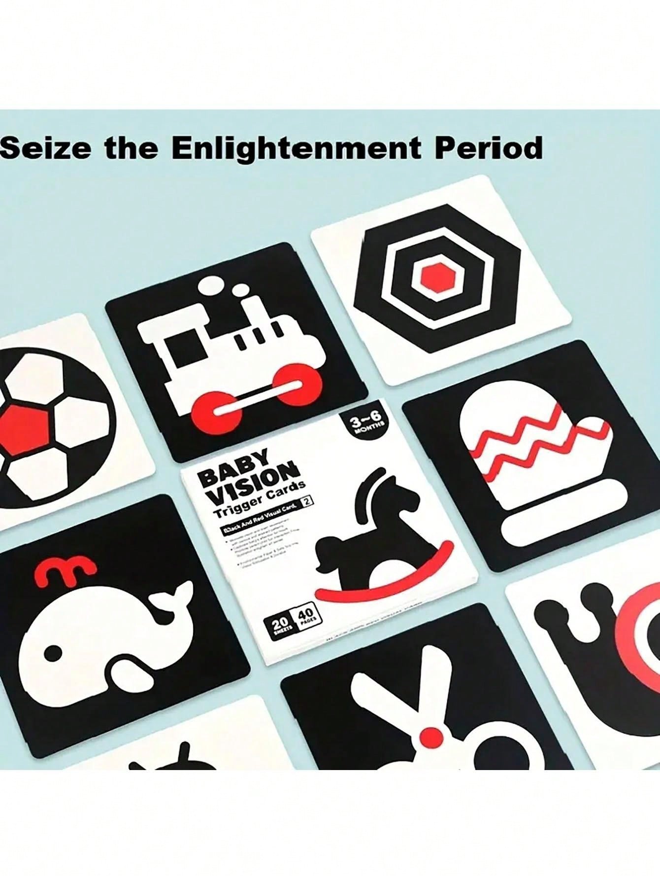 Colorful Card Deck Baby Early Educational Flash Cards, Visual