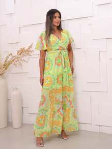 Women Dresses - 青檸色 - 查看 4
