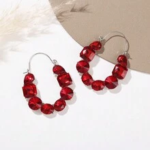 European And American Fashion Simple Style Rhinestone Earrings For Women, Asymmetrical Shaped Geometric Design High-End Stud Jewelry - Butterfly - View 2