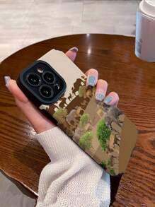 1入動物紋理仿皮紋3d軟防震手機殼,適用於iphone和samsung - 彩色 - 查看 5