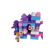 MEGA CASTILLO DE PRINCESAS HECHO DE BLOQUES PARA CONSTRUIR - JUGUETES PARA NIÑAS Y NIÑOS - INCLUYE 62 PIEZAS DE COLORES VARIADOS ¡ESTIMULA LA INVENTIVA DE TUS HIJOS Y SU HABILIDAD PARA ENFRENTAR DESAFÍOS! - Multicolor - Ver 3