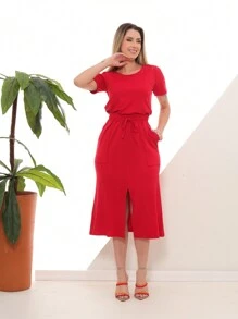 Women Two-Piece Outfits - Đỏ - Xem 5