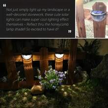 2入組太陽能電池供電的戶外花園牆燈,防水設計,6個led安全燈,非常適合樓梯、走道、庭院、花園、車道等（白光/暖光） - 白殼暖光 - 查看 7