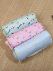 1pc Random Color Ice Silk Pet Mat, Cooling And Thin, Suitable For Small And Medium Cats And Dogs Sleep In Summer - Multicolor - View 4