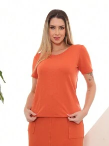 Women Two-Piece Outfits - Lạc đà - Xem 6