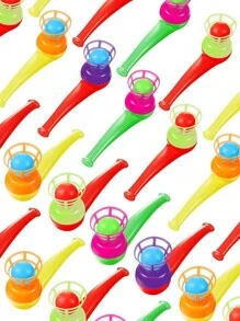 5/10/20pcs/Set Blow Ball Toy Floating Blow Tube Ball,Party Classic Nostalgic Toy, Magic Hanging Ball