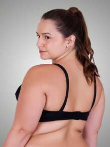 Plus Size Bras & Bralettes - Black - View 2