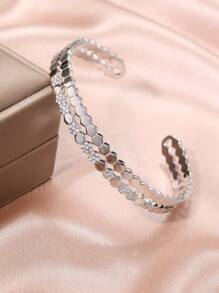 1pc Fashionable Women's Honeycomb Bangle