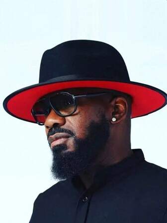 1pc Unisex Vintage Large Brim Top Hat With Ribbon, Suitable For Everyday And Formal Occasions