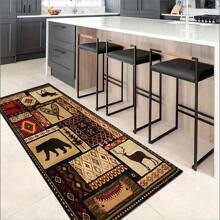 1 Miếng Tấm thảm nhà bếp , Hấp thụ Pha lê Nhung Dài Chống trượt Tấm thảm , Tất cả Thời tiết , Dễ Đến Lau sạch - màu nâu - Xem 4