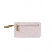 Waterproof Baby Teether Toy Storage Bag, Isolated Baby Items Gum Storage Pouch, Snack Storage Organizer - Pink - View 2