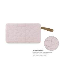 Waterproof Baby Teether Toy Storage Bag, Isolated Baby Items Gum Storage Pouch, Snack Storage Organizer - Pink - View 3