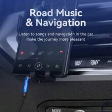 VENTION 3.5mm 公對公音頻線，鋁合金插頭與尼龍編織線身高保真車載音頻線